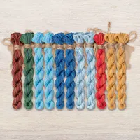 Набор ниток OwlForest для схемы «Летучий корабль. Ночь» (DMC) 