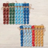 Набор ниток OwlForest для схемы «Летучий корабль. Ночь» (DMC) 