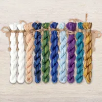 Набор ниток OwlForest для схемы «Лебединое озеро» (ПНК)