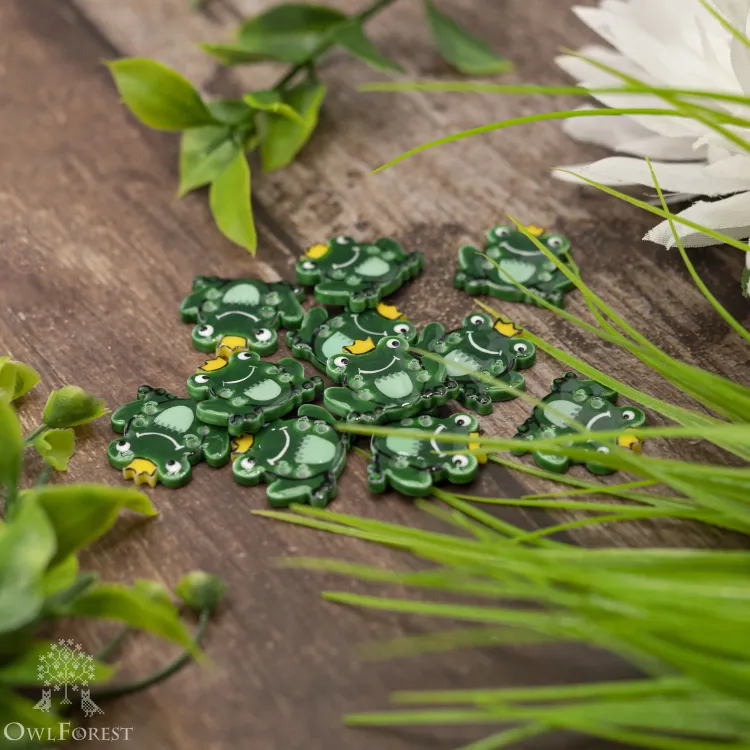 Декоративная пуговица «Лягушка»