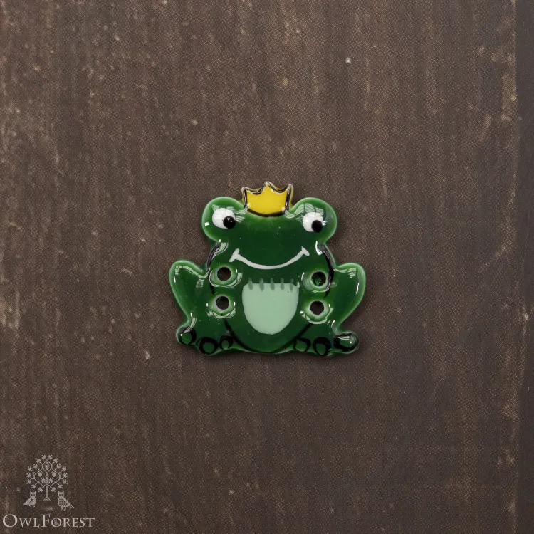 Декоративная пуговица «Лягушка»