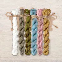 Набор ниток OwlForest для схемы «Улиточные домики. Незабудки» (ПНК) 