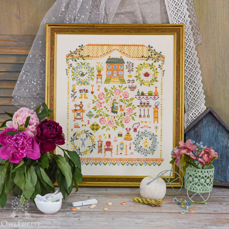 Схема для вышивания «Милый дом» 