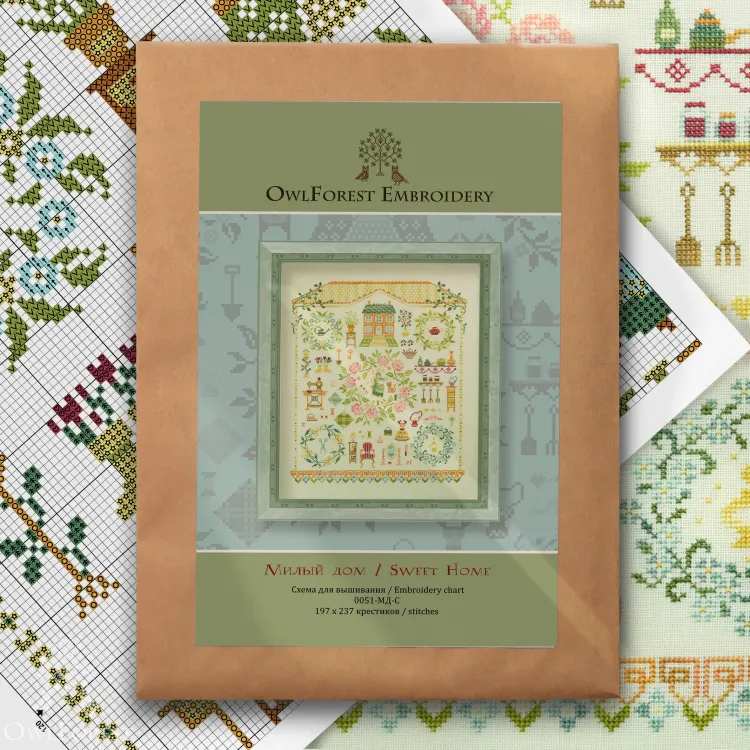 Схема для вышивания «Милый дом» 