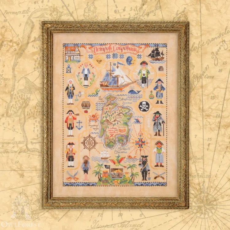 Бесплатная схема для вышивания «Остров сокровищ» 