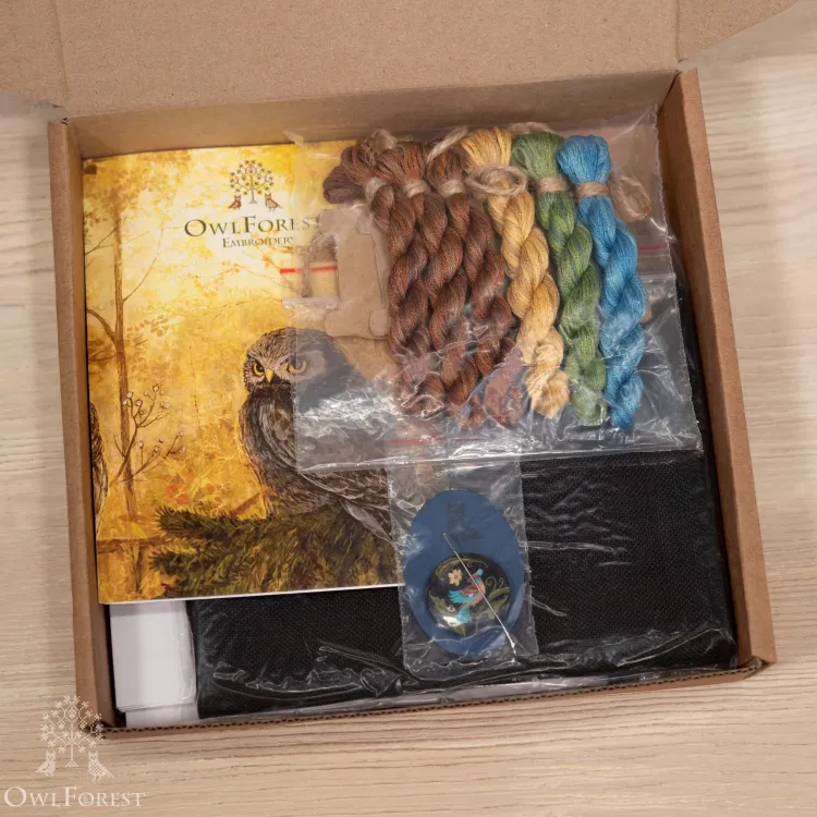 Набор для вышивания «Ночные трели бирюзовых птиц» 