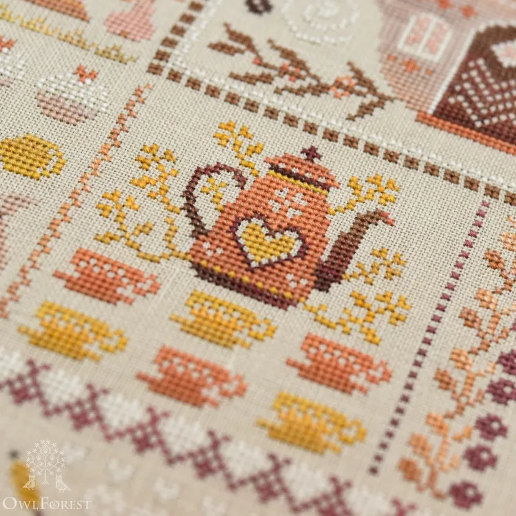 Схема для вышивания «Кофейный семплер»