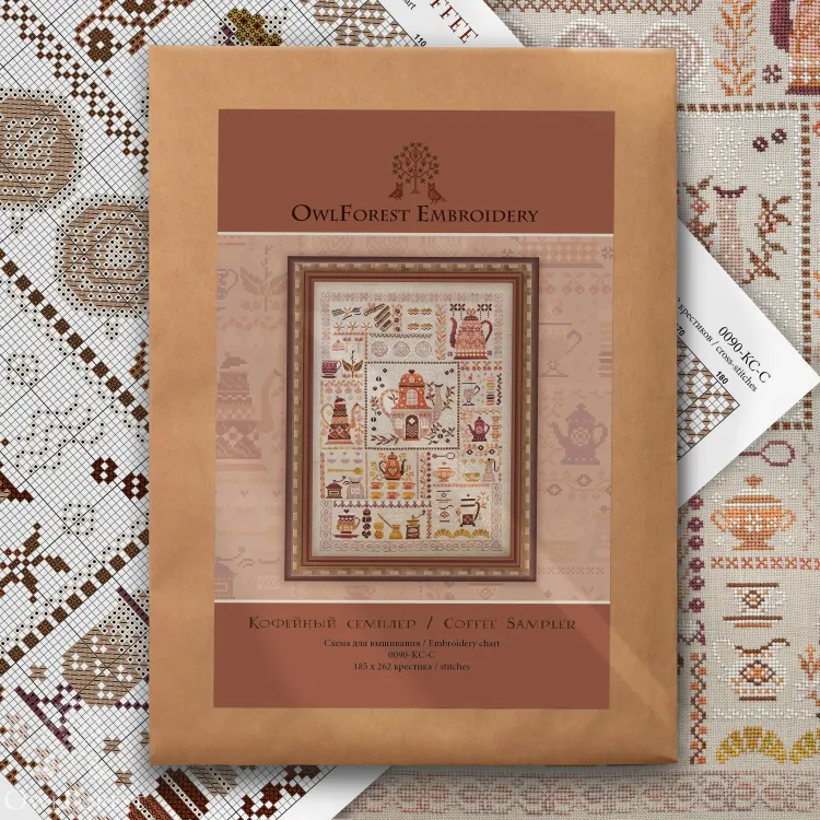 Схема для вышивания «Кофейный семплер»
