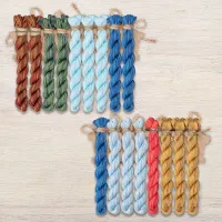 Набор ниток OwlForest для схемы «Летучий корабль. Ночь» (ПНК) 