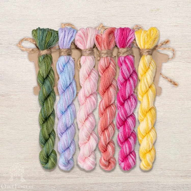 Набор ниток OwlForest для схемы «Цветущий май» (DMC)