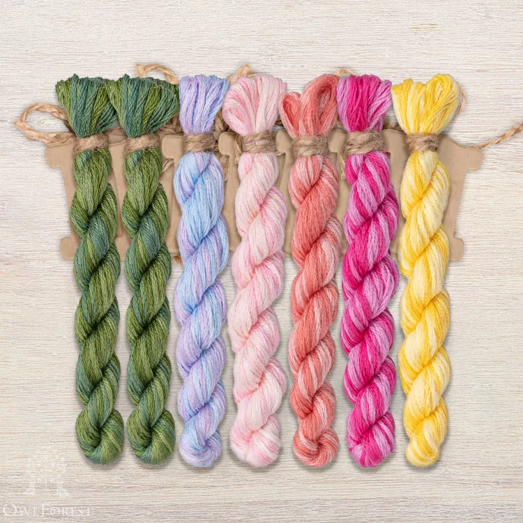 Набор ниток OwlForest для схемы «Цветущий май» (DMC)