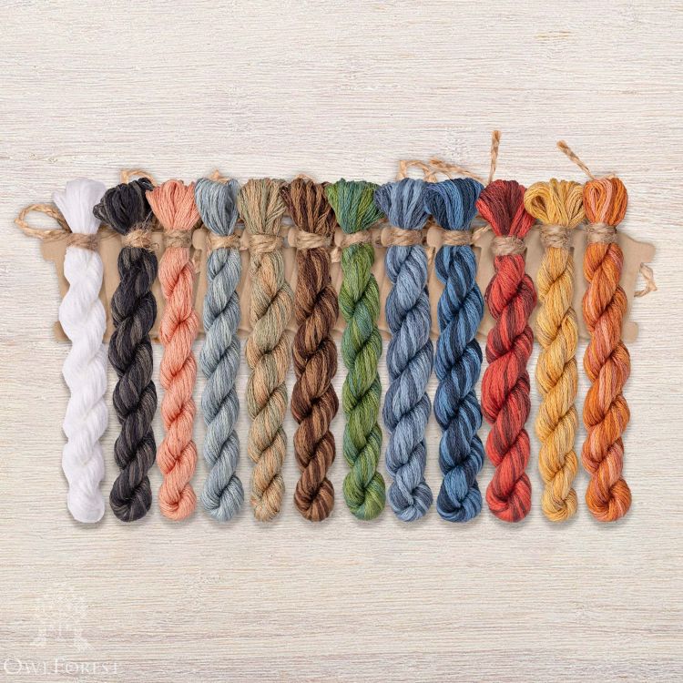 Набор ниток OwlForest для схемы «Остров Сокровищ» (DMC)