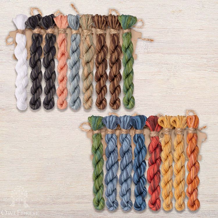 Набор ниток OwlForest для схемы «Остров Сокровищ» (DMC)