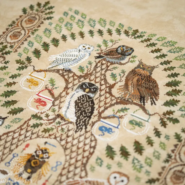 Схема для вышивания «Совиная академия»