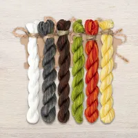 Набор ниток OwlForest для схемы «Жук-удалец» (ПНК)