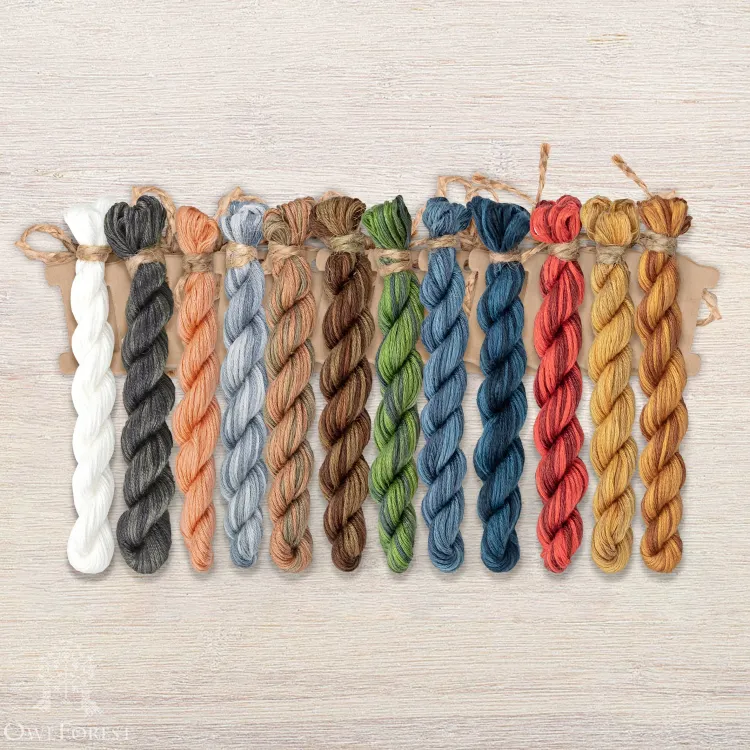 Набор ниток OwlForest для схемы «Остров сокровищ» (ПНК)