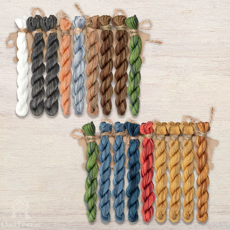 Набор ниток OwlForest для схемы «Остров сокровищ» (ПНК)