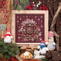 Схема для вышивания «Имбирные снеговики» 