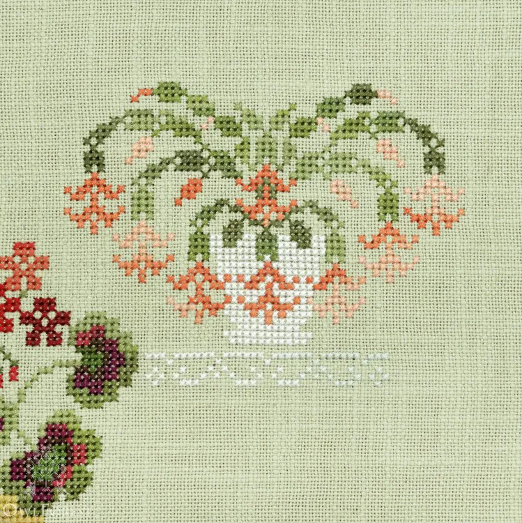 Бесплатная схема для вышивания «Комнатные растения»