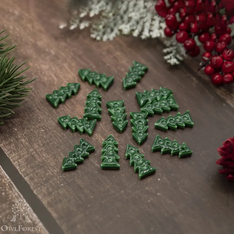 Декоративная пуговица «Ёлка»