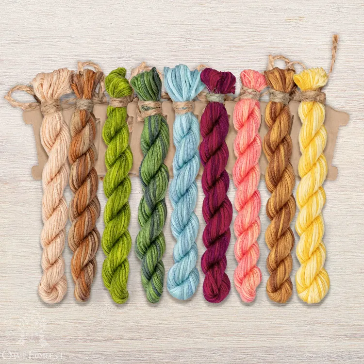 Набор ниток OwlForest для схемы «Милый дом» (ПНК)