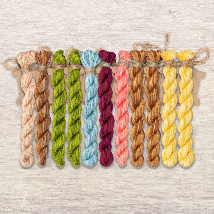 Набор ниток OwlForest для схемы «Милый дом» (ПНК)