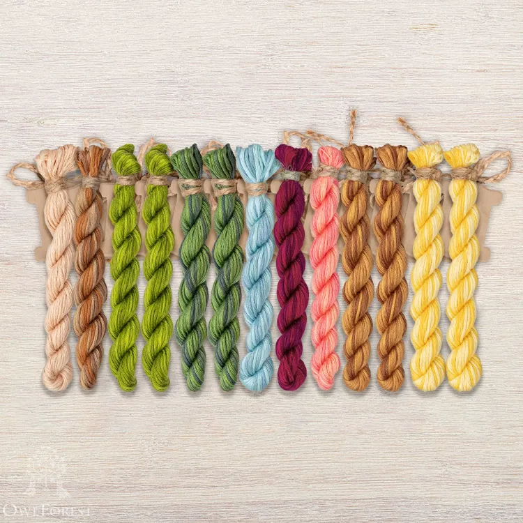 Набор ниток OwlForest для схемы «Милый дом» (ПНК)