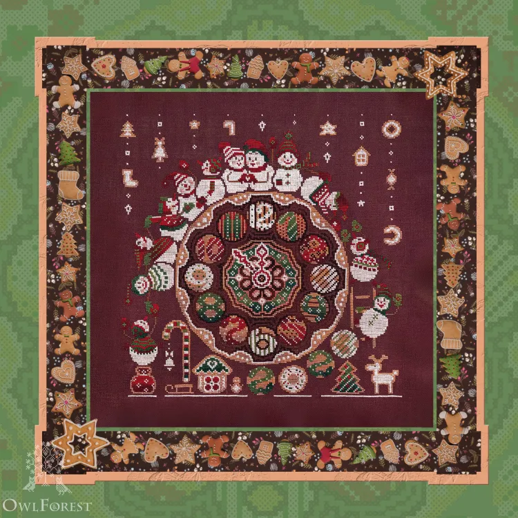 Электронная схема «Имбирные снеговики»