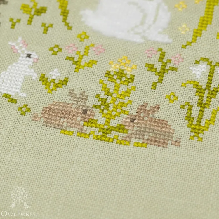 Бесплатная схема для вышивания «Весенние попрыгушки»