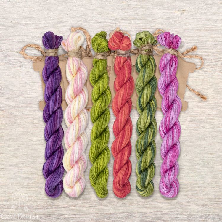 Набор ниток OwlForest для схемы «Фуксия» (ПНК)