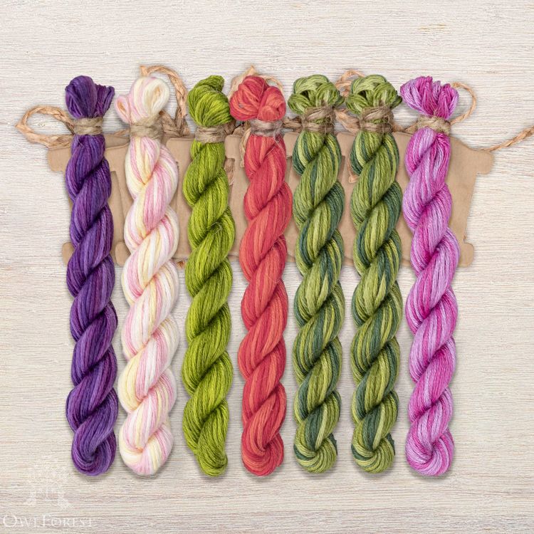 Набор ниток OwlForest для схемы «Фуксия» (ПНК)