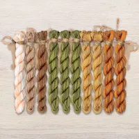 Набор ниток OwlForest для схемы «Рыжая осень» (ПНК им. Кирова)