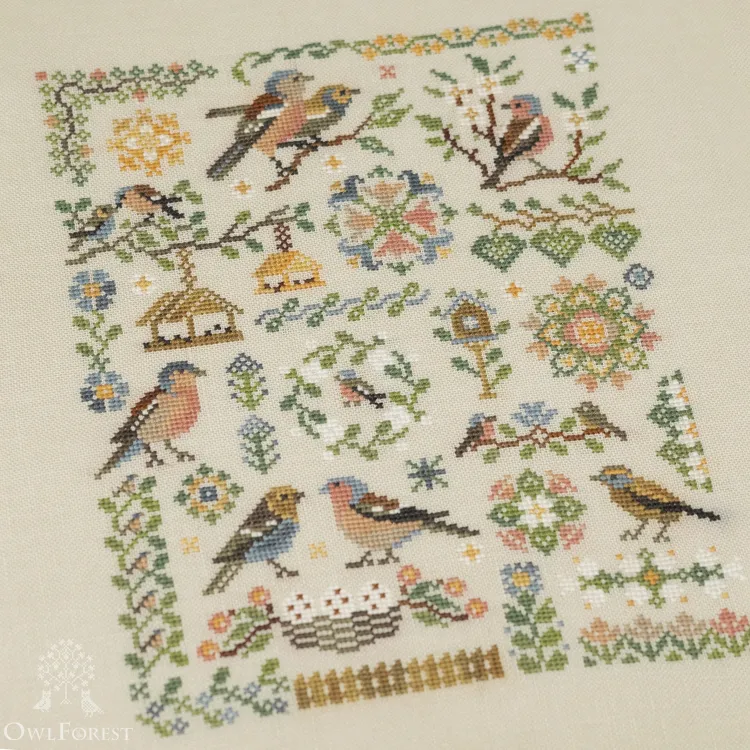 Схема для вышивания «Зяблики»