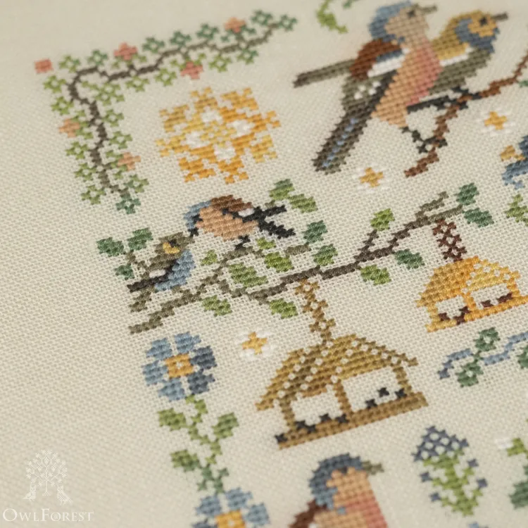 Схема для вышивания «Зяблики»