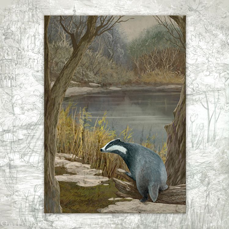 Открытка «Прогулка перед сном»