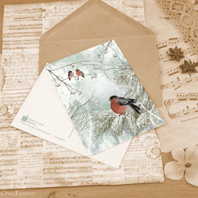 Набор открыток «Морозный день»