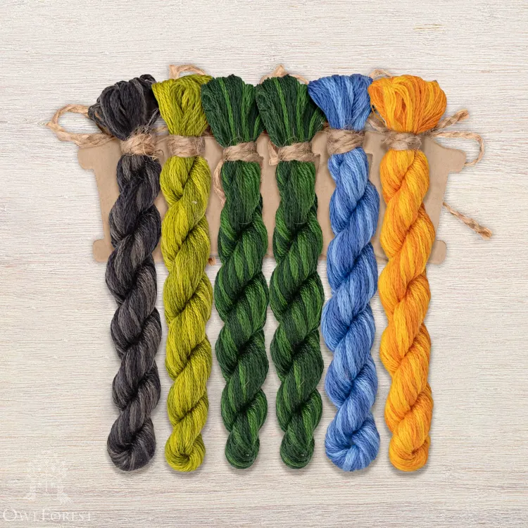 Набор ниток OwlForest для схемы «Жаркий июль» (DMC)