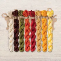 Набор ниток OwlForest для схемы «Мастерская гномов. Живопись» (DMC)