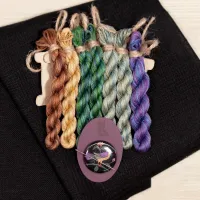 Набор для вышивания «Ночные трели аметистовых птиц» 