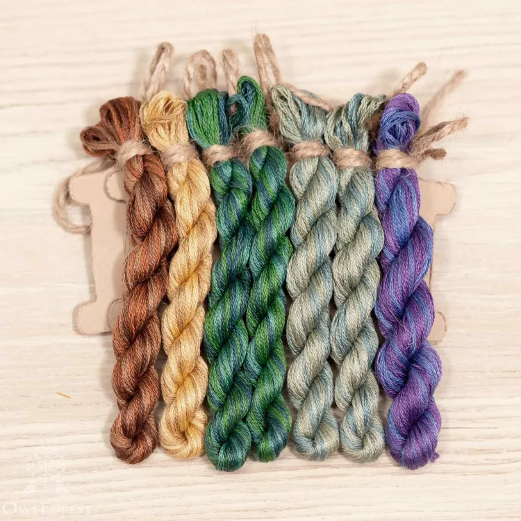 Набор для вышивания «Ночные трели аметистовых птиц» 