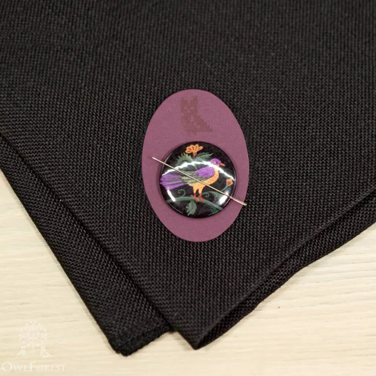 Набор для вышивания «Ночные трели аметистовых птиц» 