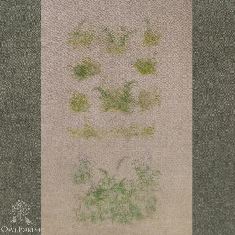 Печатная ткань «Лесные травы»