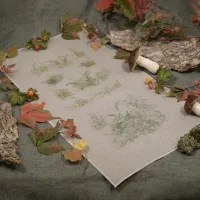 Печатная ткань «Лесные травы»