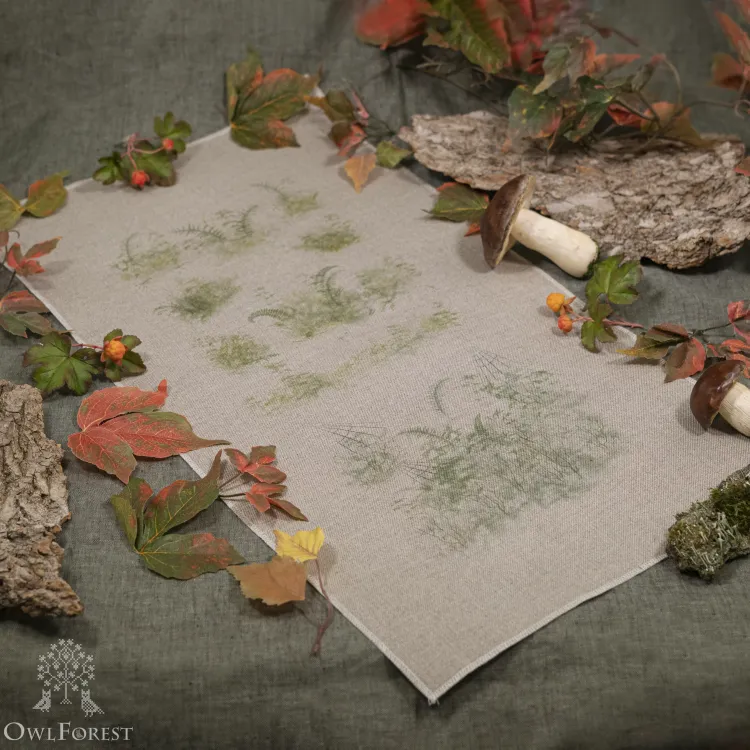 Печатная ткань «Лесные травы»