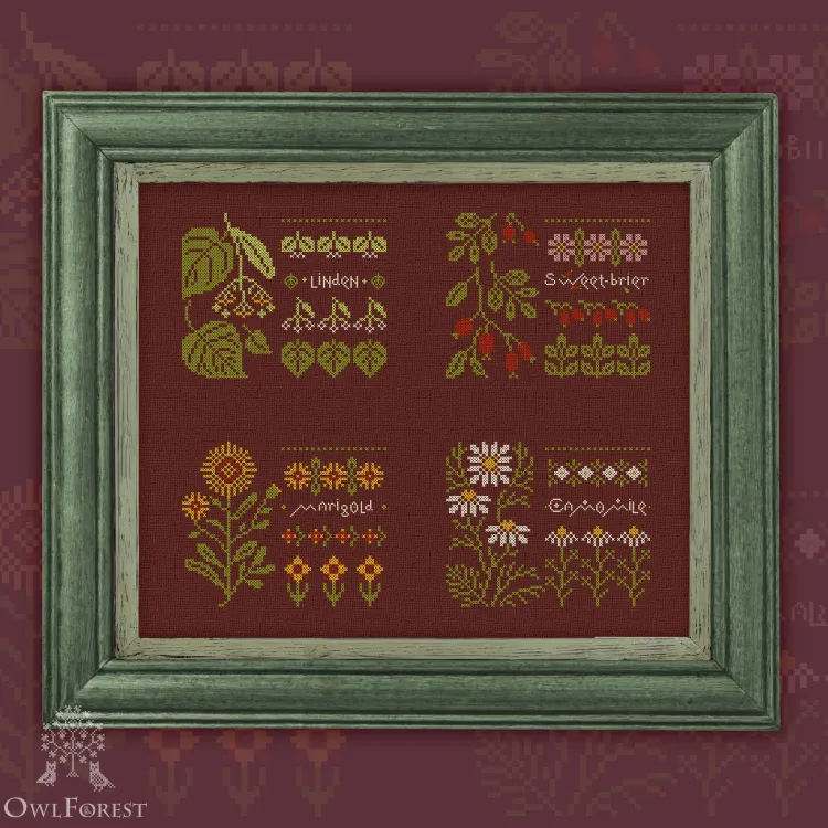 Открытки со схемами «Лекарственные растения»