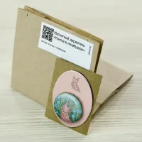 Магнитный держатель «Улитка в незабудках»