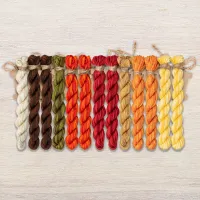 Набор ниток OwlForest для схемы «Мастерская гномов. Живопись» (ПНК)