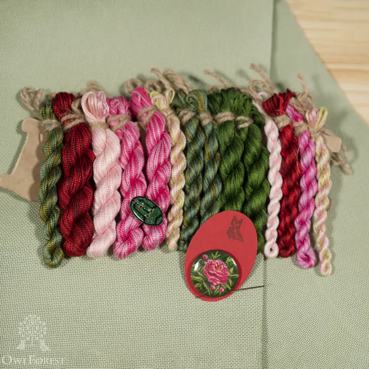 Набор для вышивания «Пышный пион» 