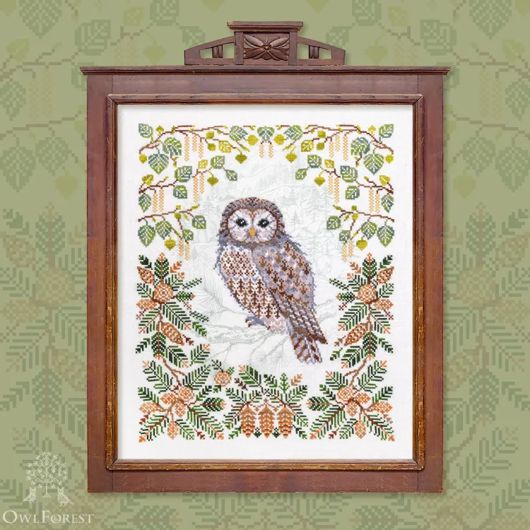 Схема для вышивания «Уральская неясыть» 