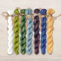 Набор ниток OwlForest для схемы «Садовая полочка» (ПНК)